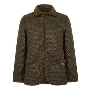 Criminal Damage Mens Quilted Quilted Jacket / Khaki Green